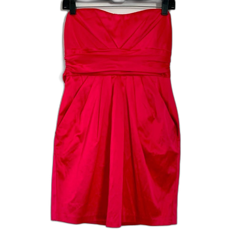 Forever 21 Pink Strapless Dress Size Large - Picture 4 of 10